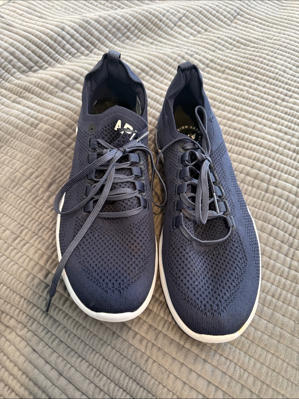Women’s new Techloom Breeze M Knit Lace-Up Sneakers - Navy